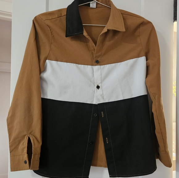 Boys shein colorblock shirt - Picture 1 of 4